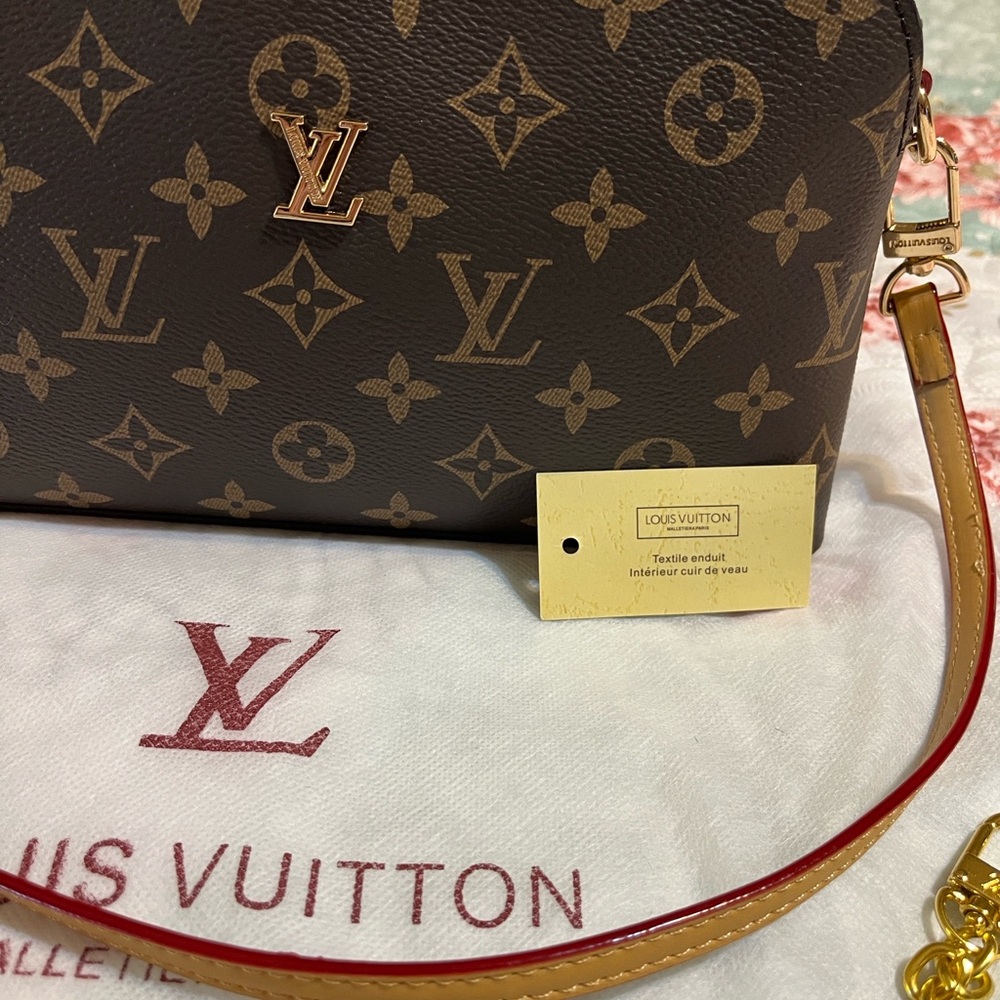 Monogram Canvas Crossbody Bag in Brown (Inspired)